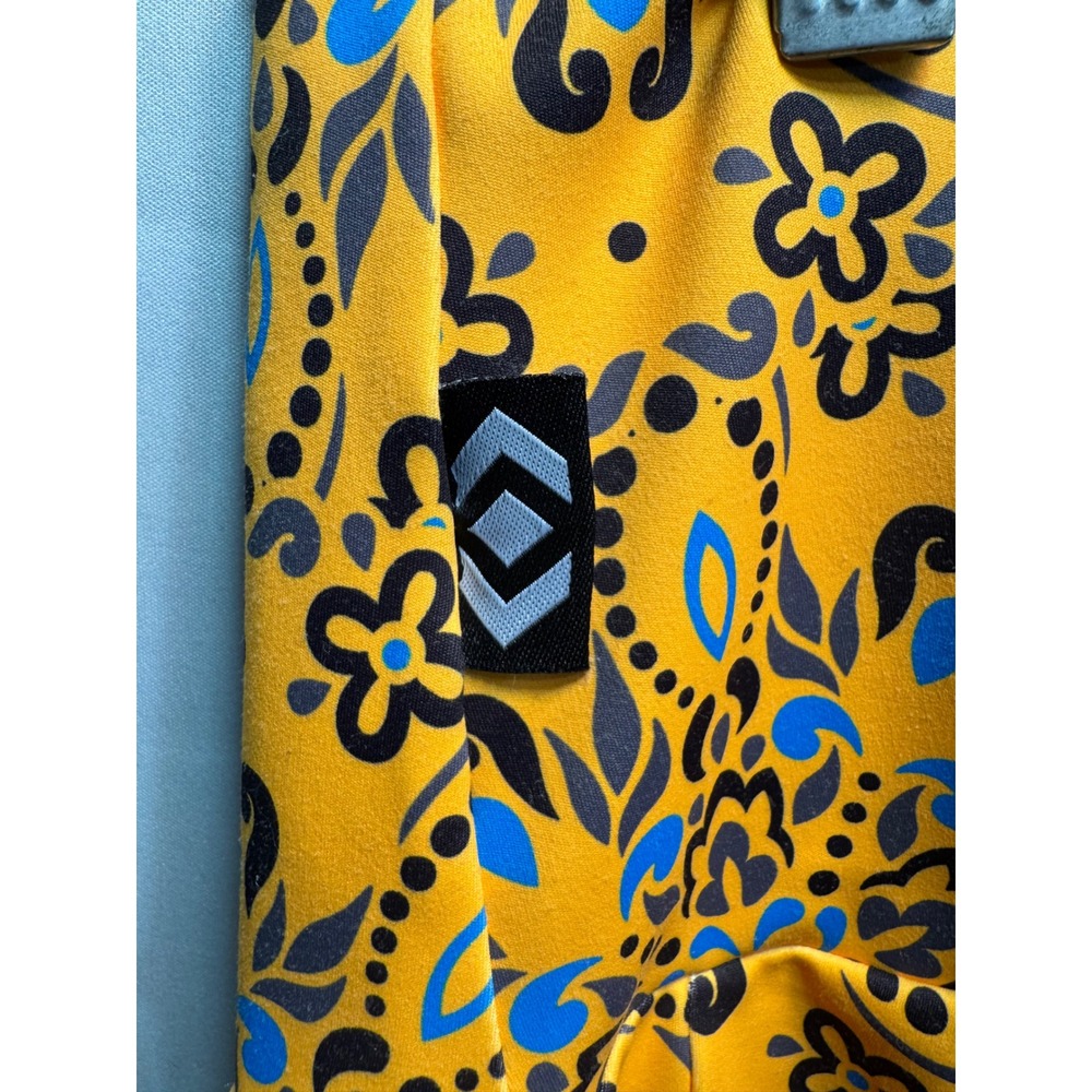 Exotica Athletica Yellow Blue Mandala Paisley High Waist Leggings Pocket XL - Picture 6 of 6